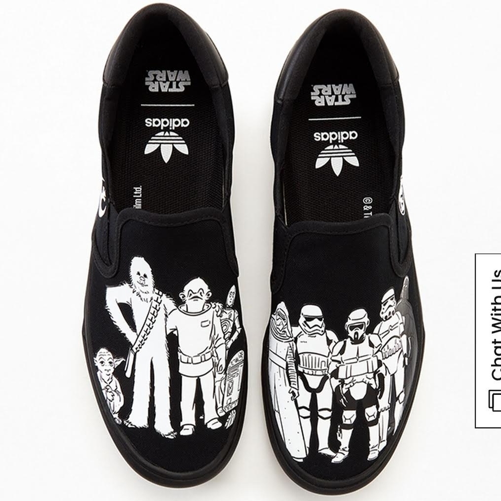Adidas Star Wars Black Slip-On Shoes